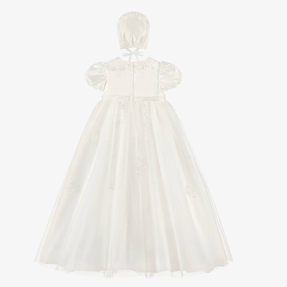 Sarah Louise-Baby Girls Satin Ceremony Gown Set | Childrensalon