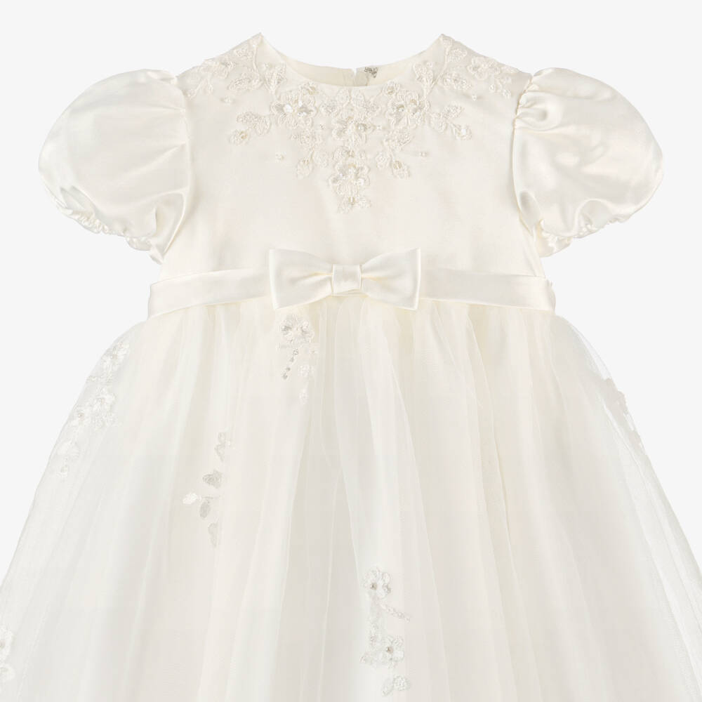 Sarah Louise-Baby Girls Satin Ceremony Gown Set | Childrensalon