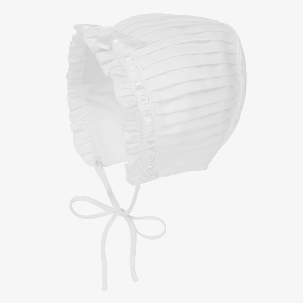 Sarah Louise-Белый чепец для девочек | Childrensalon