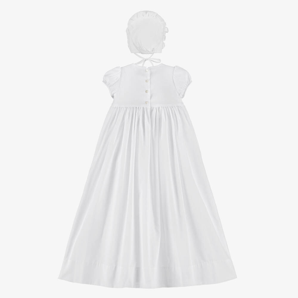 Sarah Louise-Beaded Ceremony Gown & Bonnet Set | Childrensalon