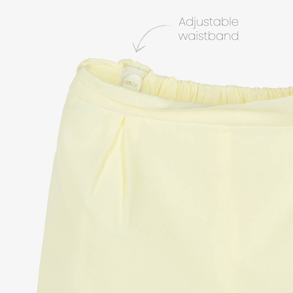 Sarah Louise-Boys White & Yellow Hand-Smocked Buster Suit | Childrensalon