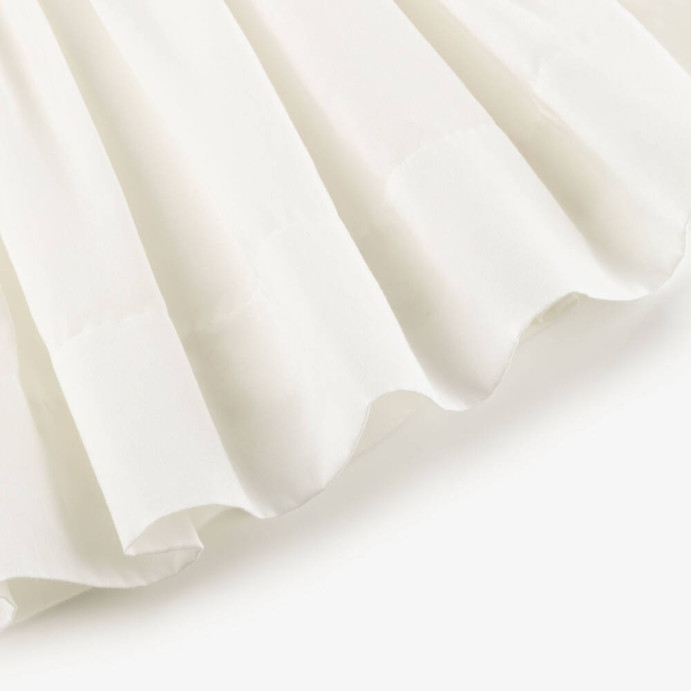 Sarah Louise-Girls Ivory & Beige Hand-Smocked Dress | Childrensalon