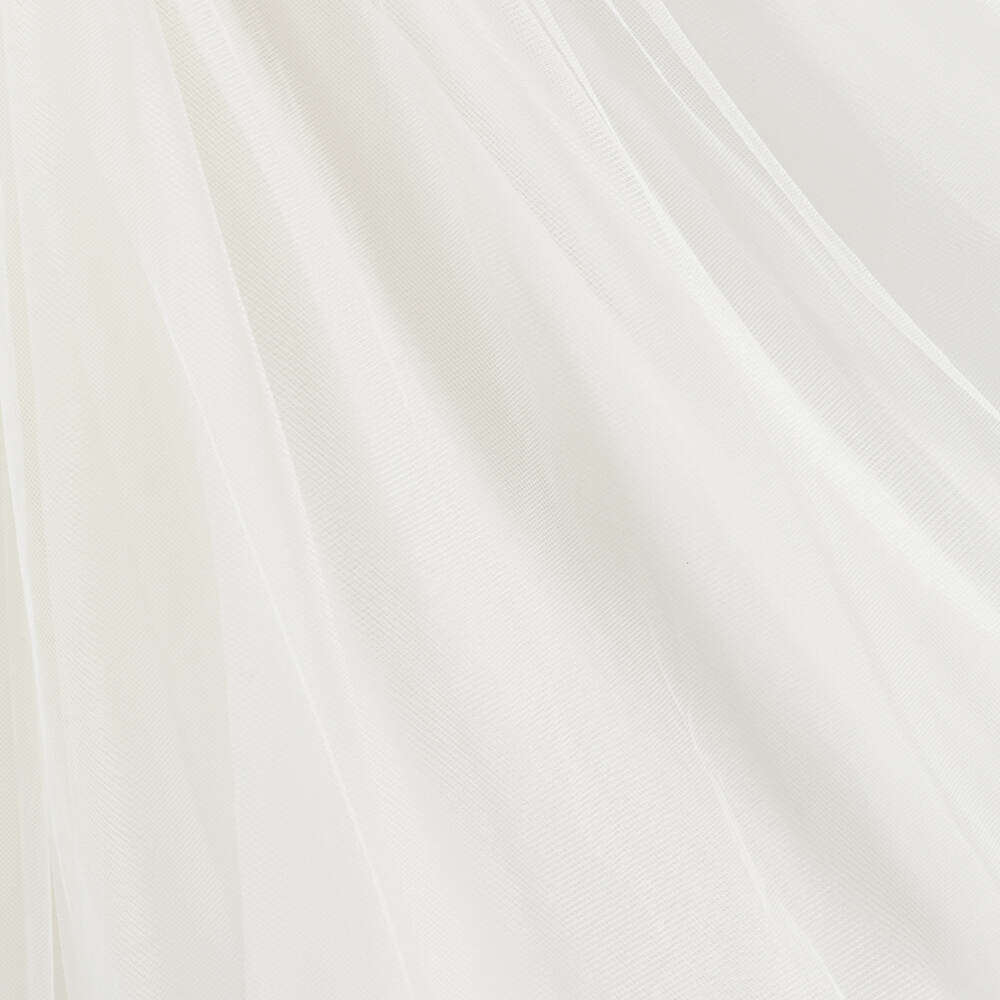 Sarah Louise-Кремовое платье из тюля и кружева | Childrensalon