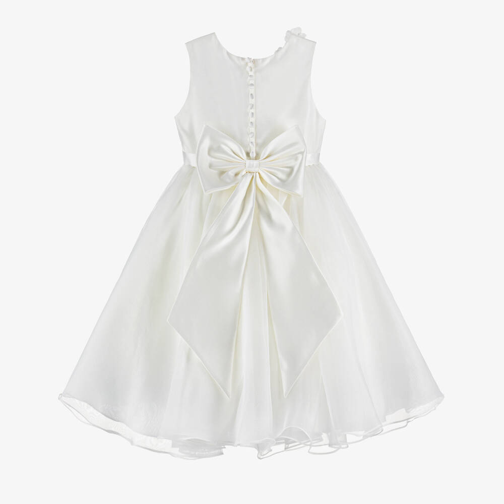 Sarah Louise-Нарядное кремовое платье из тюля | Childrensalon