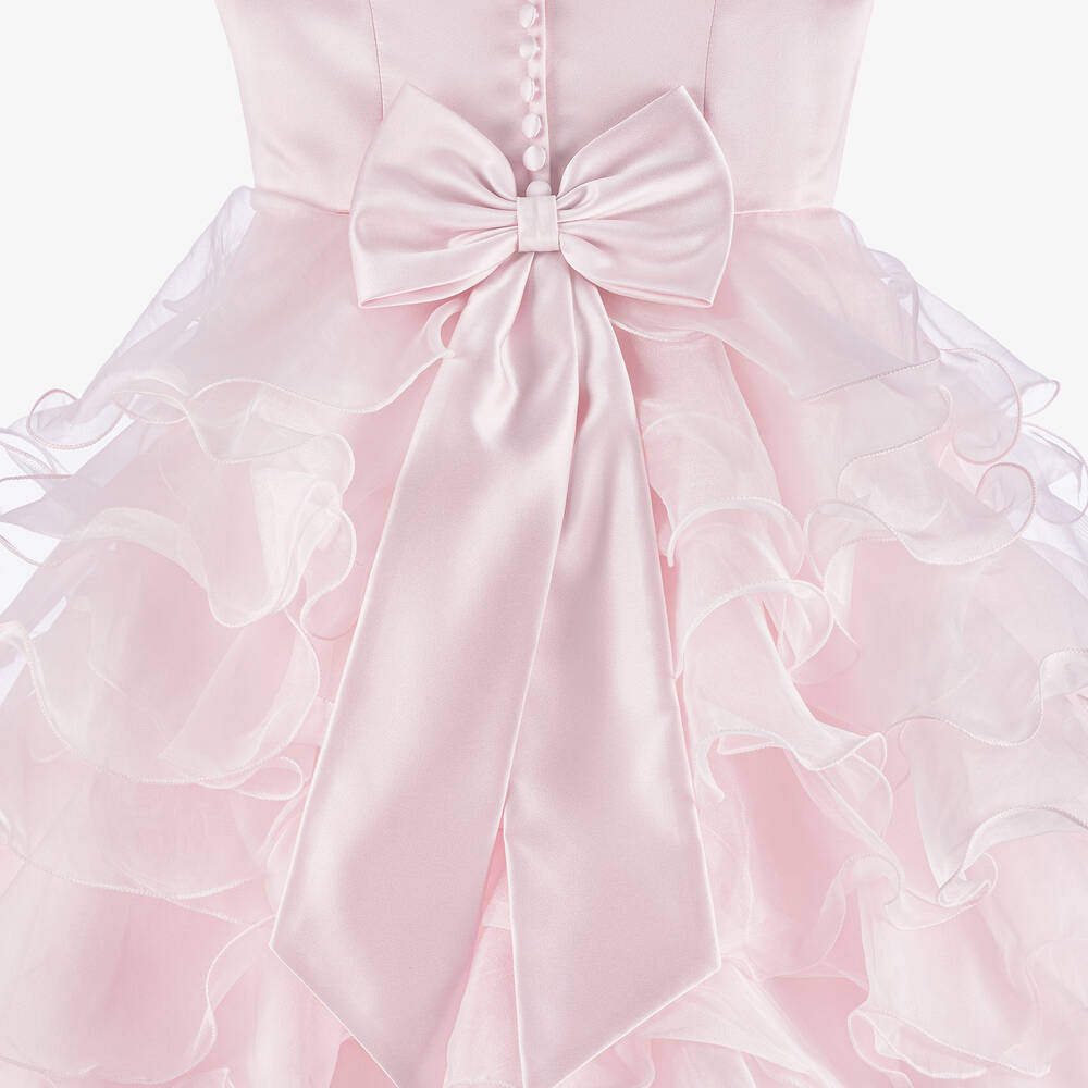 Sarah Louise-فستان كشكش طويل لون زهري | Childrensalon