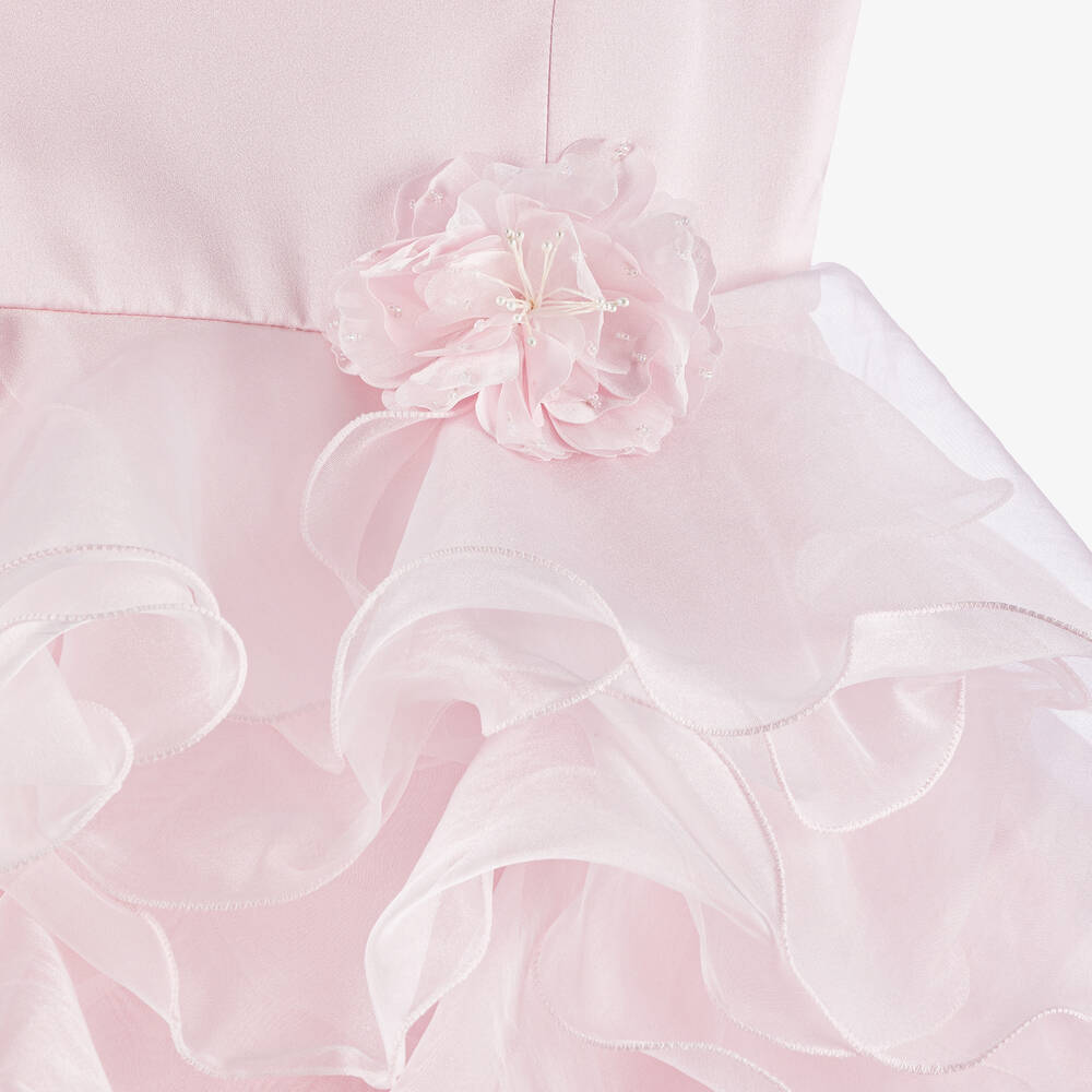 Sarah Louise-فستان كشكش طويل لون زهري | Childrensalon