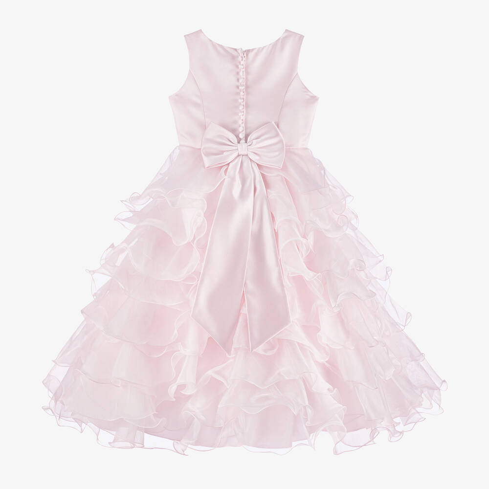 Sarah Louise-فستان كشكش طويل لون زهري | Childrensalon