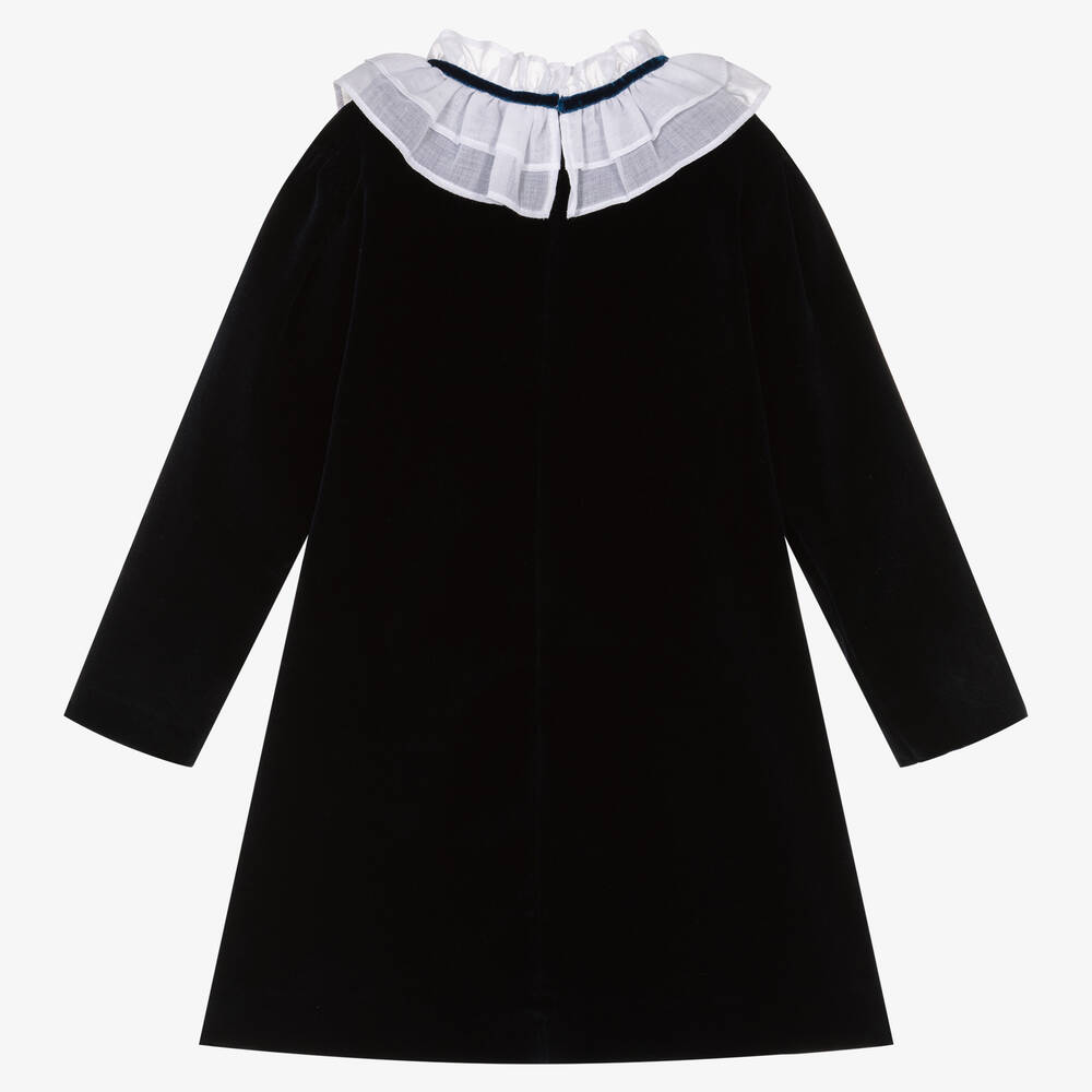 Sarah Louise-فستان مخمل لون كحلي | Childrensalon