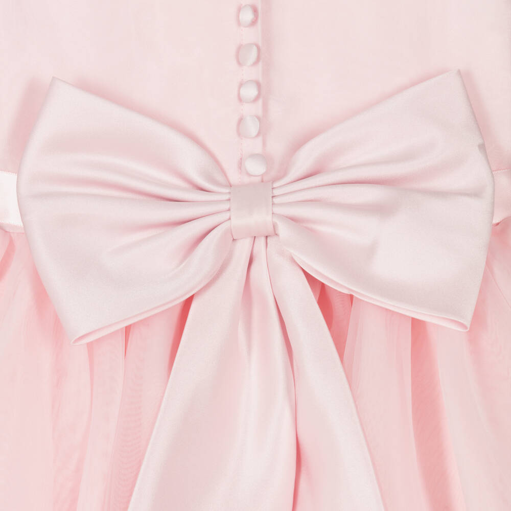 Sarah Louise-Нарядное розовое платье из тюля с бисером | Childrensalon