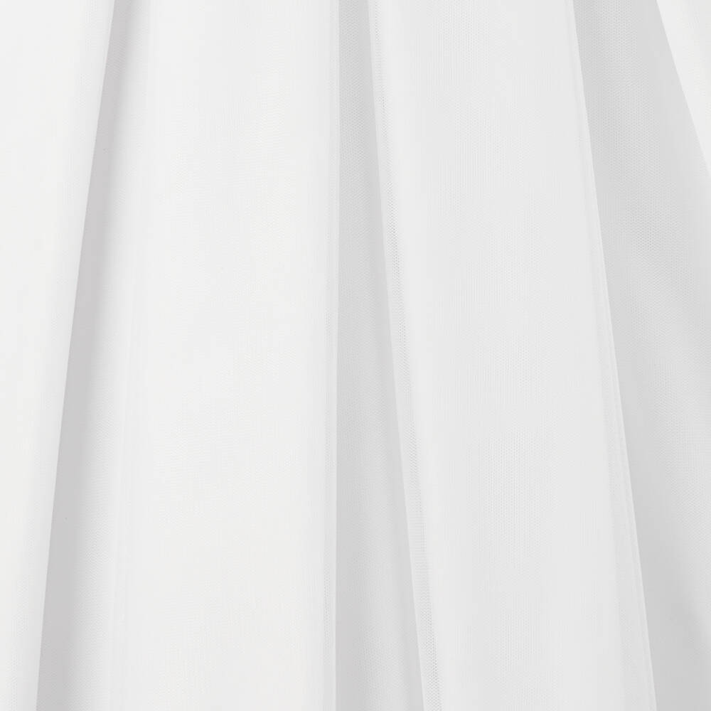 Sarah Louise-Girls White Tulle & Lace Dress | Childrensalon