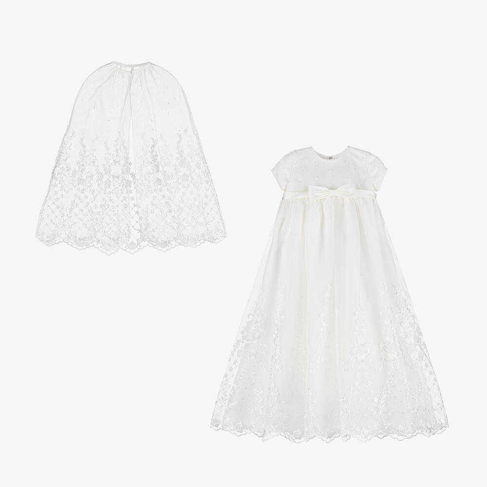 Sarah Louise-Ivory Ceremony Gown Set | Childrensalon