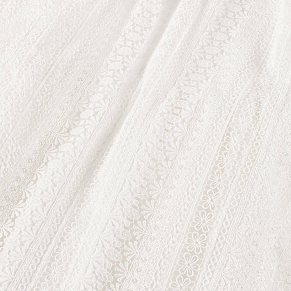 Sarah Louise-طقم ثوب مراسم ساتان مزين دانتيل لون عاجي | Childrensalon