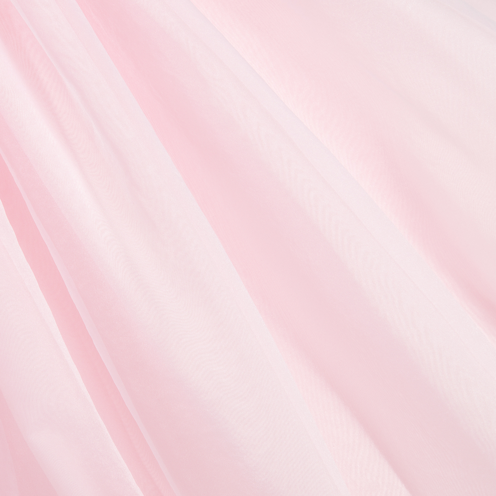 Sarah Louise-فستان أورغانزا وساتان لون أبيض و زهري | Childrensalon