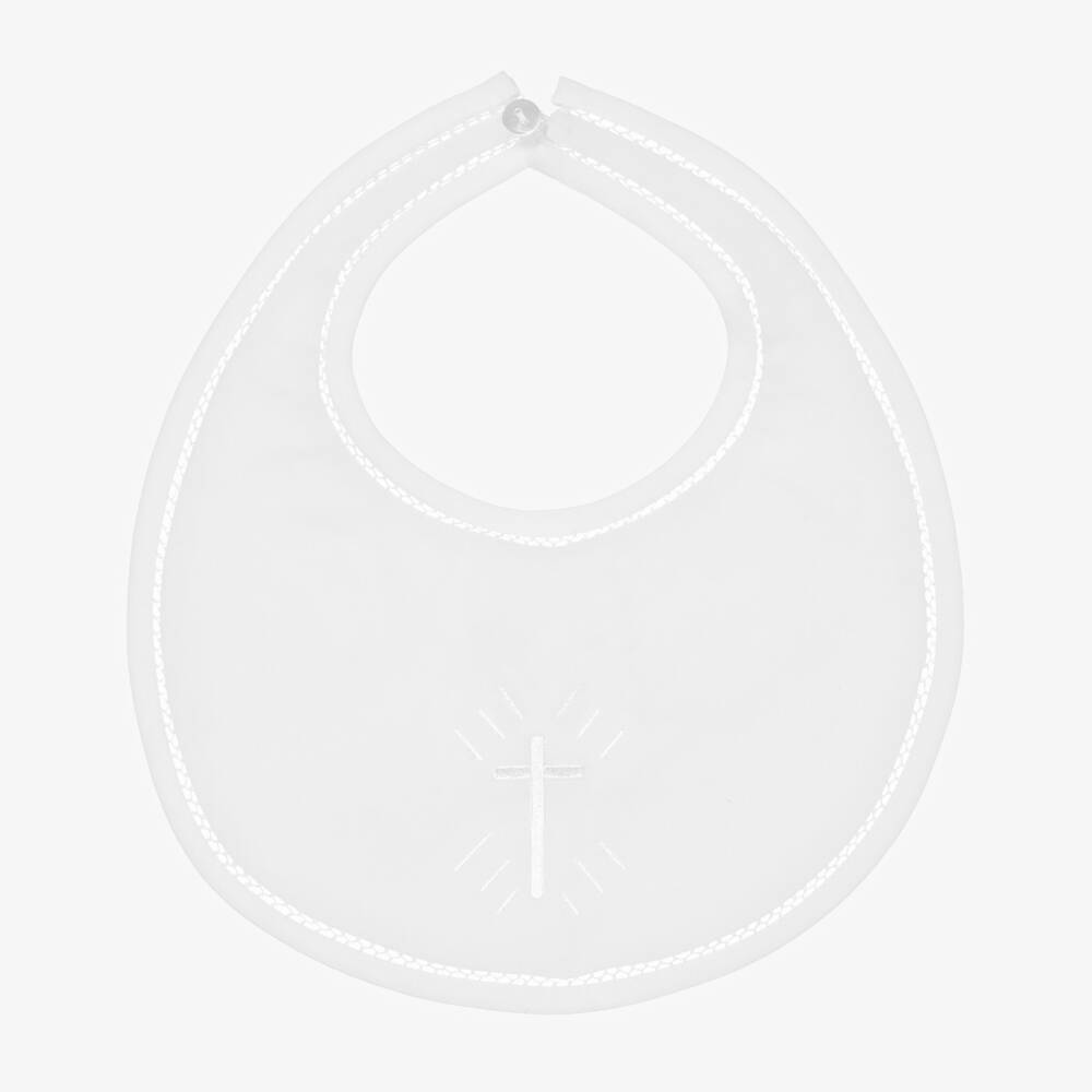 Sarah Louise-مريلة مطرزة لون أبيض للأطفال | Childrensalon