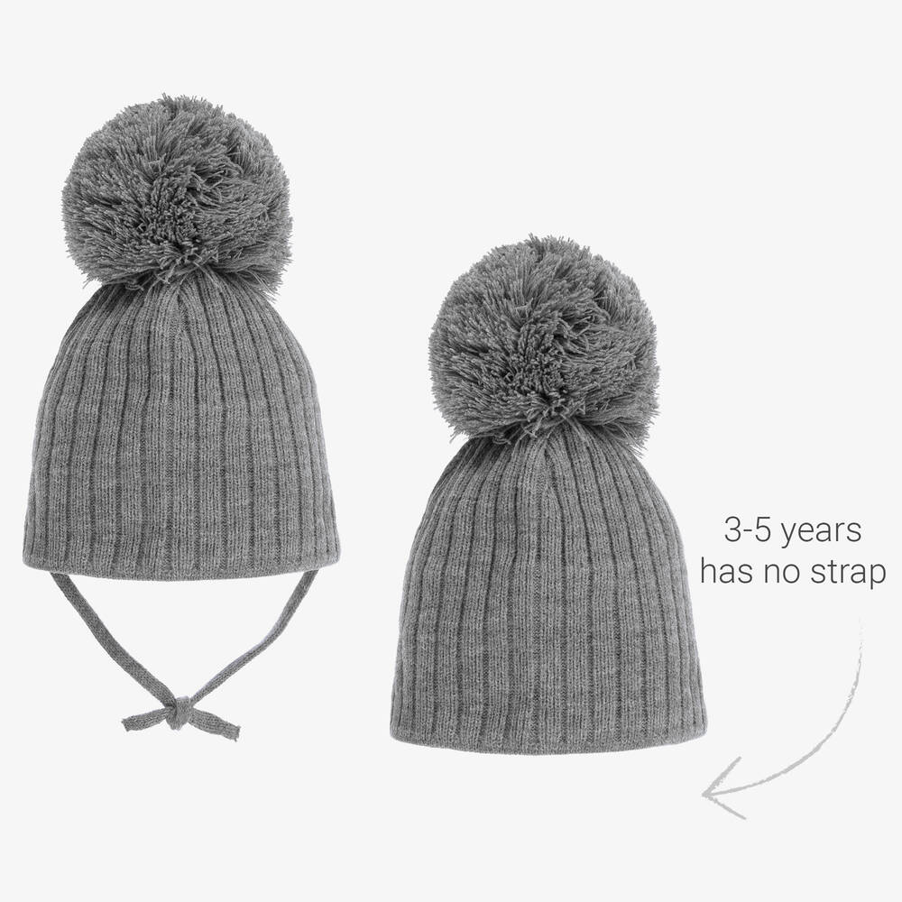 Sätila of Sweden-Grey Park Large Pom-Pom Hat | Childrensalon