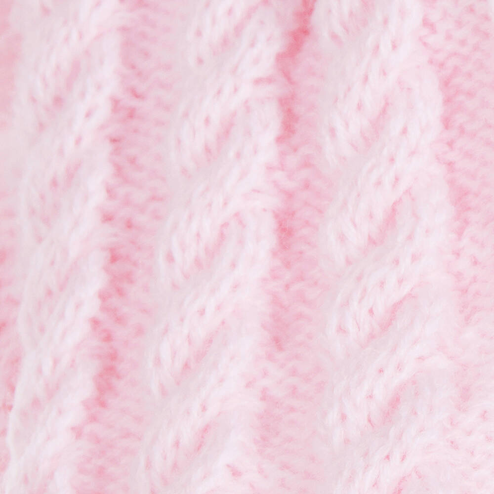 Sätila of Sweden-Розовая вязаная шапка Laura с большим помпоном | Childrensalon