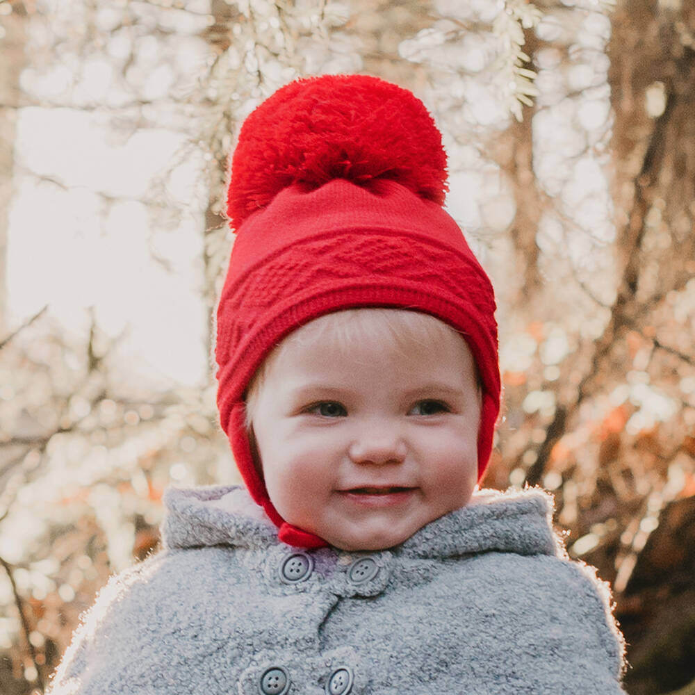 Sätila of Sweden-Красная шапка Malva с большим помпоном | Childrensalon