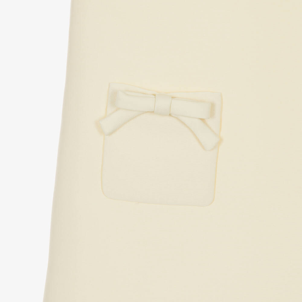 Self-Portrait-Girls Pale Yellow Satin Sleeveless Dress | Childrensalon