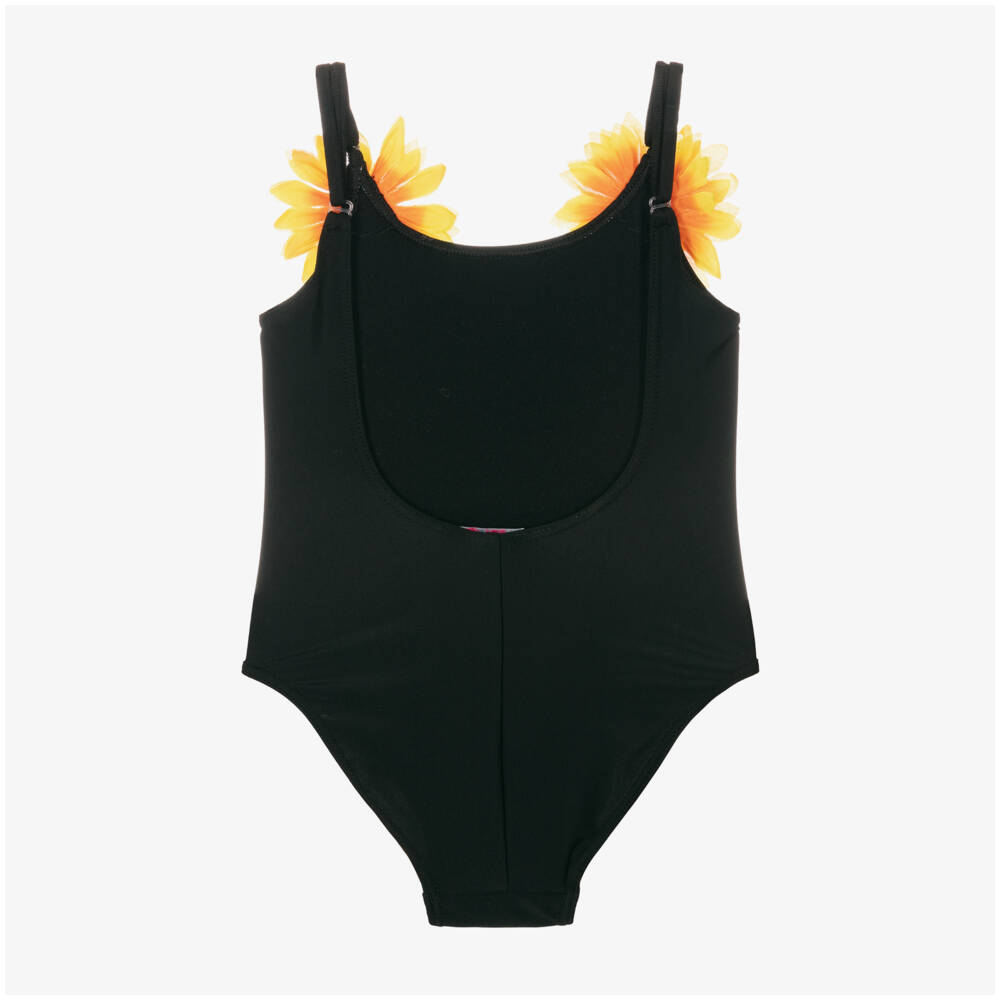 Selini Action-Girls Black Sunflower Swimsuit | Childrensalon