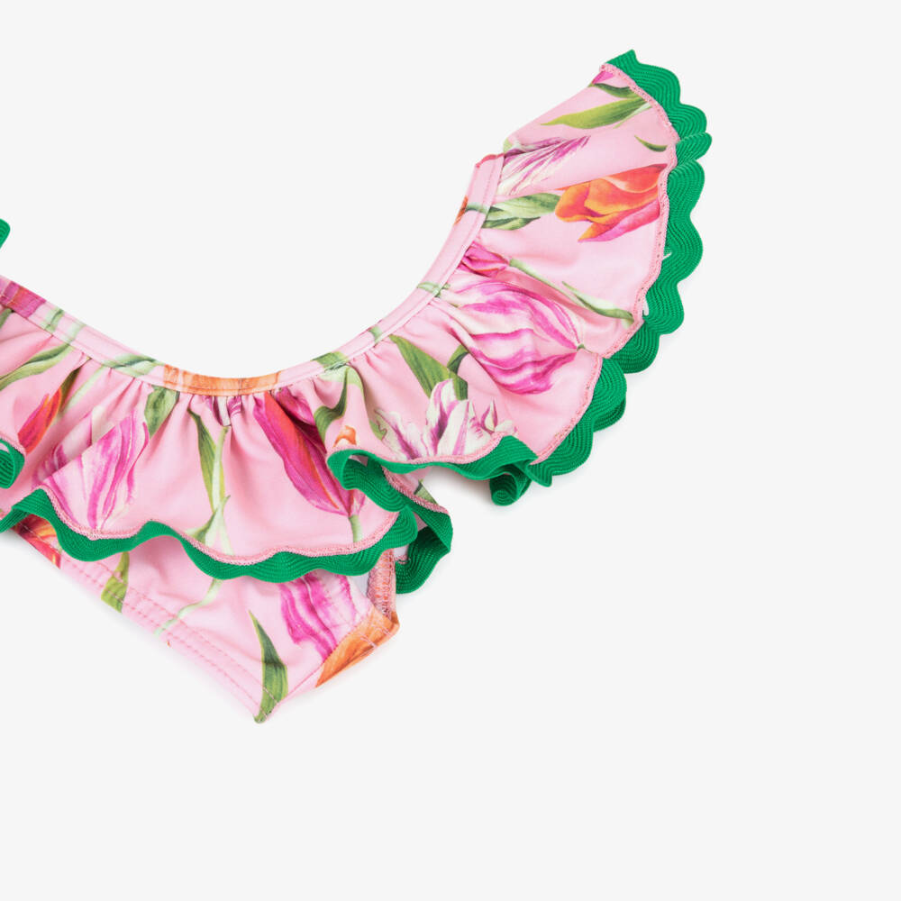 Selini Action-Girls Pink Floral Bikini | Childrensalon