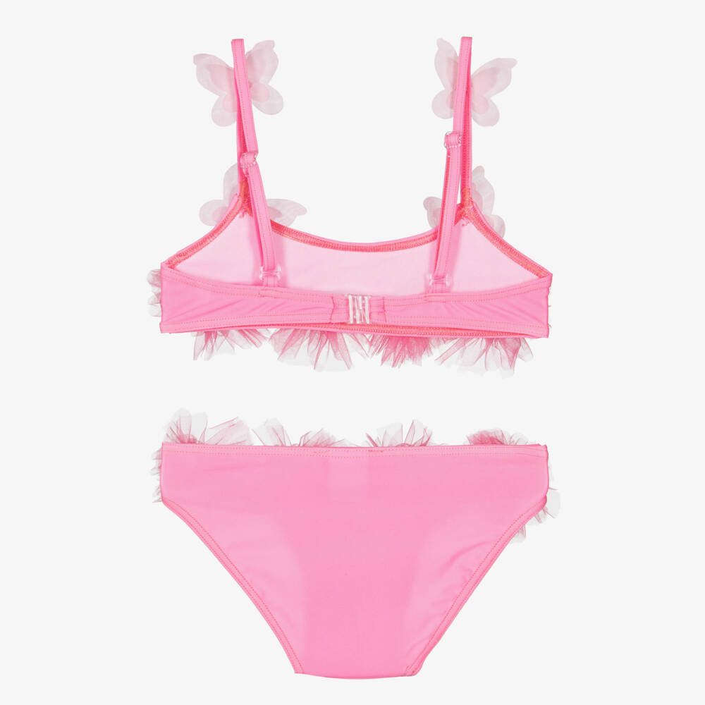 Selini Action-Girls Pink Tulle Flower & Butterfly Bikini | Childrensalon