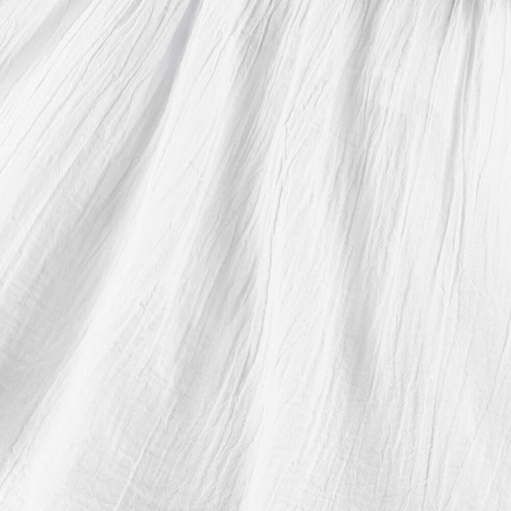 Selini Action-Girls White & Pink Butterflies Cotton Dress | Childrensalon