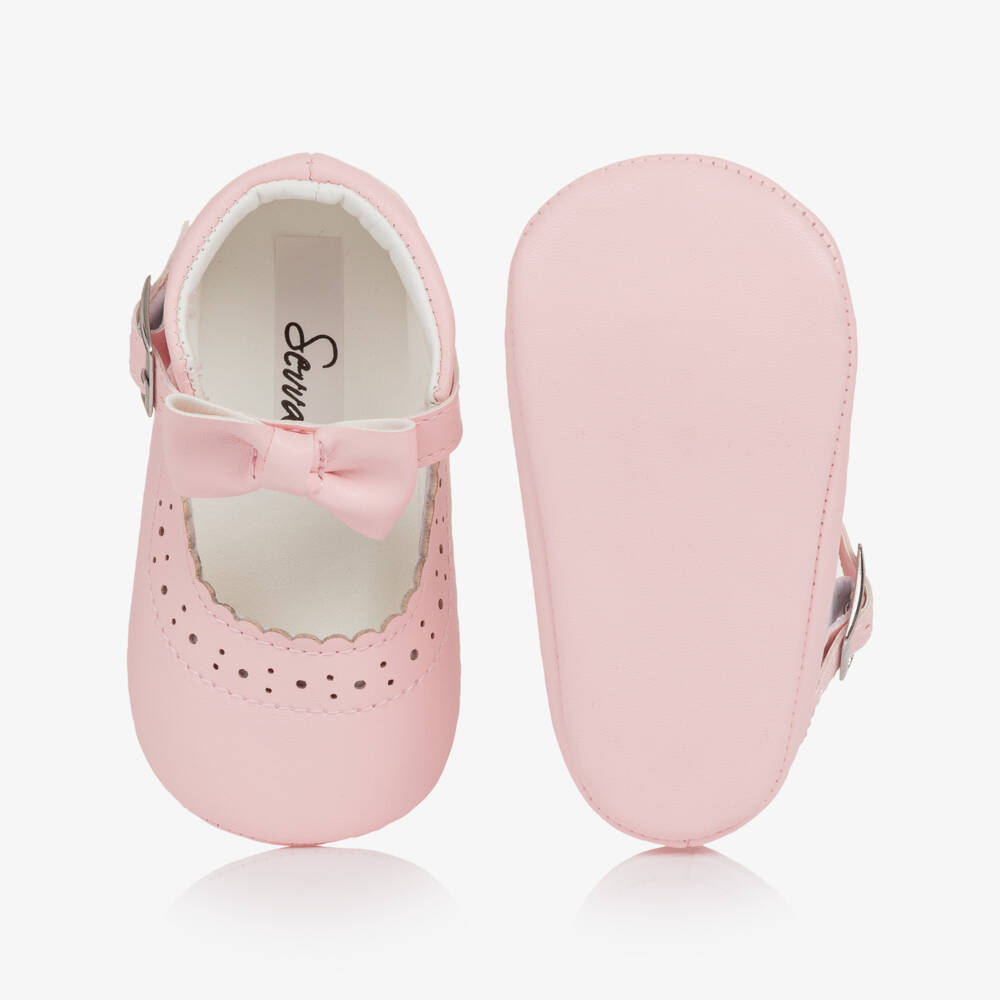 Sevva-حذاء لمرحلة بدء المشي لون زهري للبنات الرضع | Childrensalon