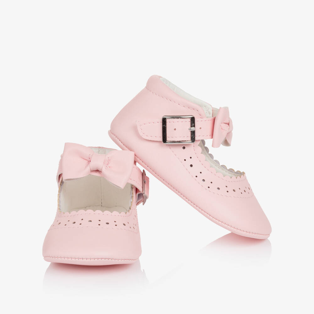 Sevva-حذاء لمرحلة بدء المشي لون زهري للبنات الرضع | Childrensalon