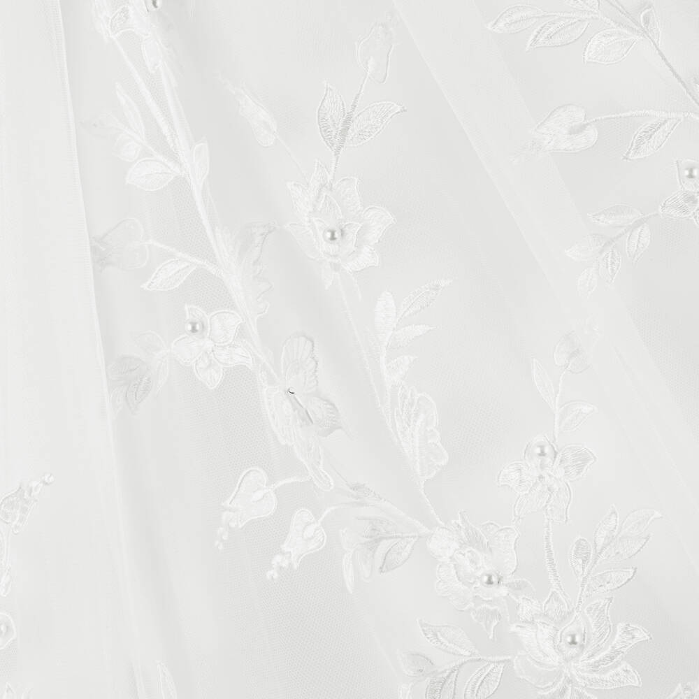 Sevva-طقم فستان وقبعة للمناسبات لون عاجي للمولودات | Childrensalon