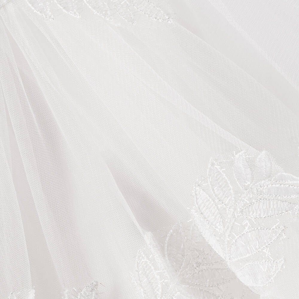 Sevva-فستان أطفال بناتي تول برّاق لون عاجي فاتح | Childrensalon