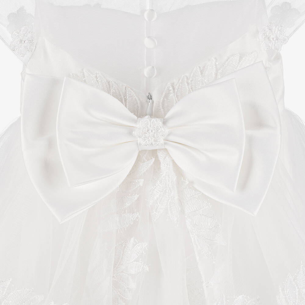 Sevva-فستان أطفال بناتي تول برّاق لون عاجي فاتح | Childrensalon