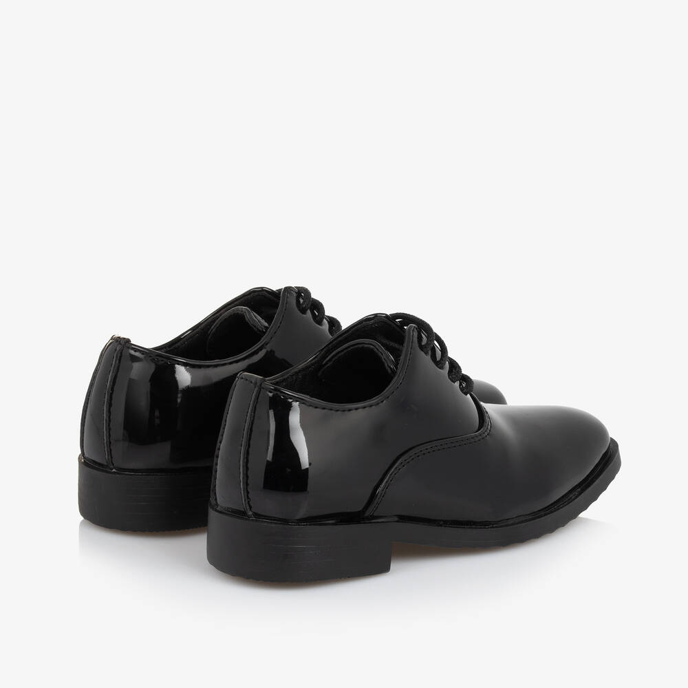 Sevva-Boys Black Faux Leather Brogues | Childrensalon