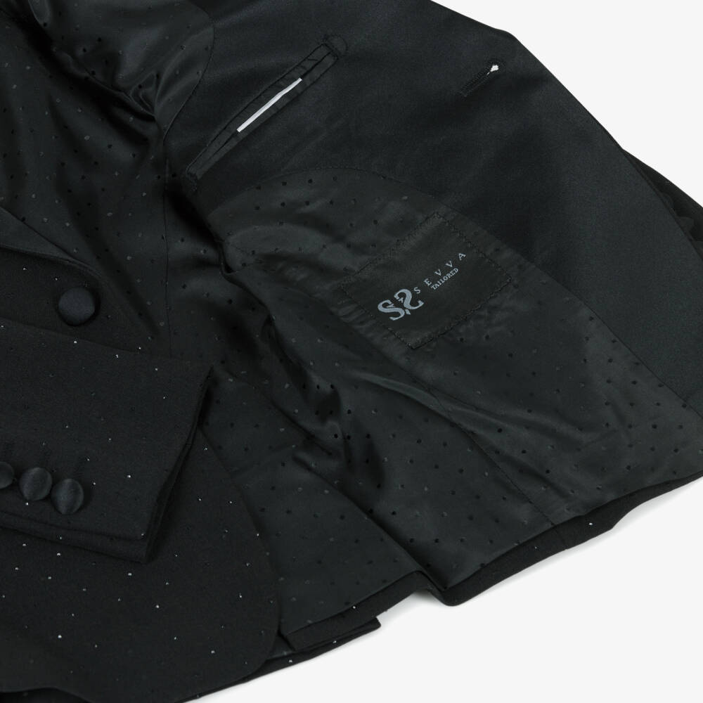 Sevva-Boys Black Suit with Rhinestones | Childrensalon