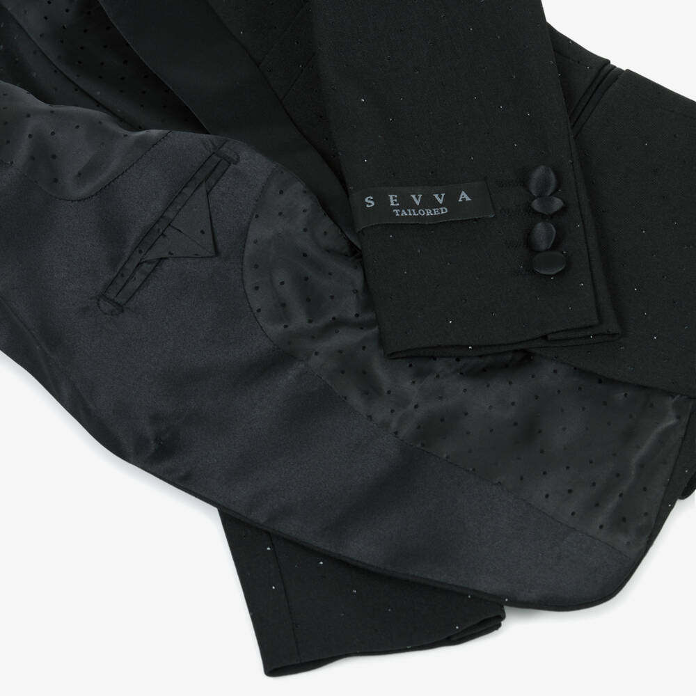 Sevva-Boys Black Suit with Rhinestones | Childrensalon