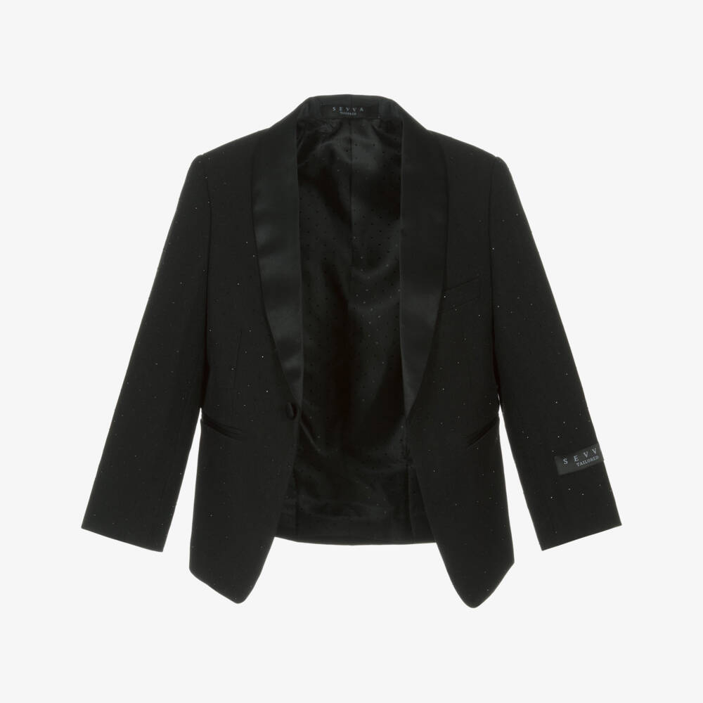 Sevva-Boys Black Suit with Rhinestones | Childrensalon