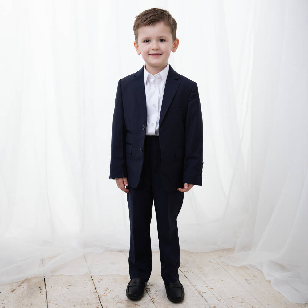 Sevva-بدلة تويل لون كحلي للأولاد | Childrensalon