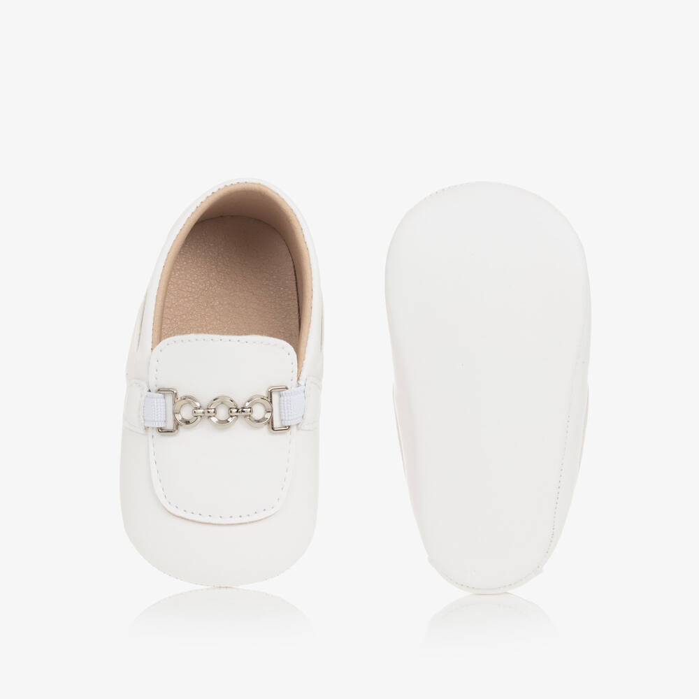 Sevva-Boys White Pre-Walker Loafers | Childrensalon