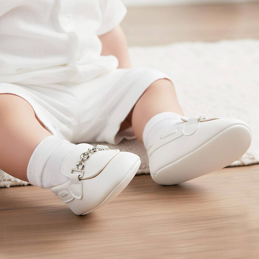 Sevva-Boys White Pre-Walker Loafers | Childrensalon