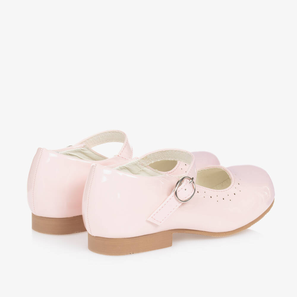Sevva-Girls Pink Faux Patent Leather Shoes | Childrensalon
