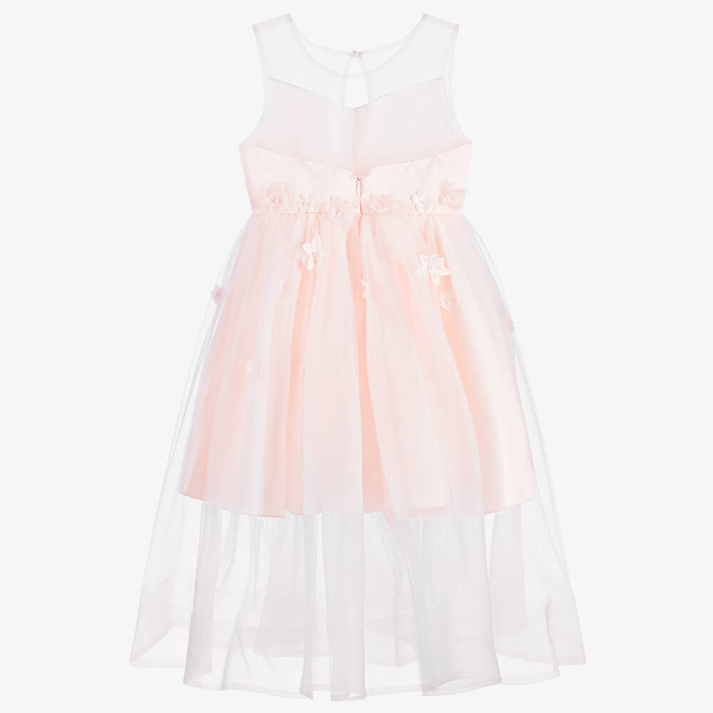 Sevva-فستان ساتان وتول لون زهري | Childrensalon