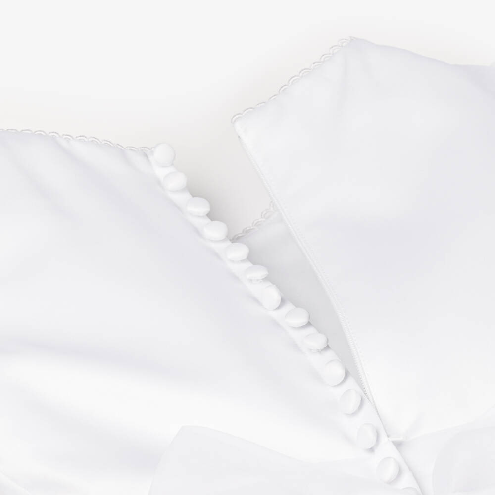 Sevva-فستان أورغانزا لون أبيض | Childrensalon