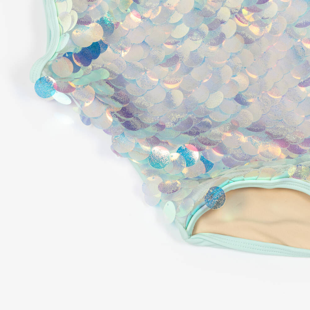 Shade Critters-مايوه حورية البحر بترتر لون أزرق (+UPF 50) | Childrensalon