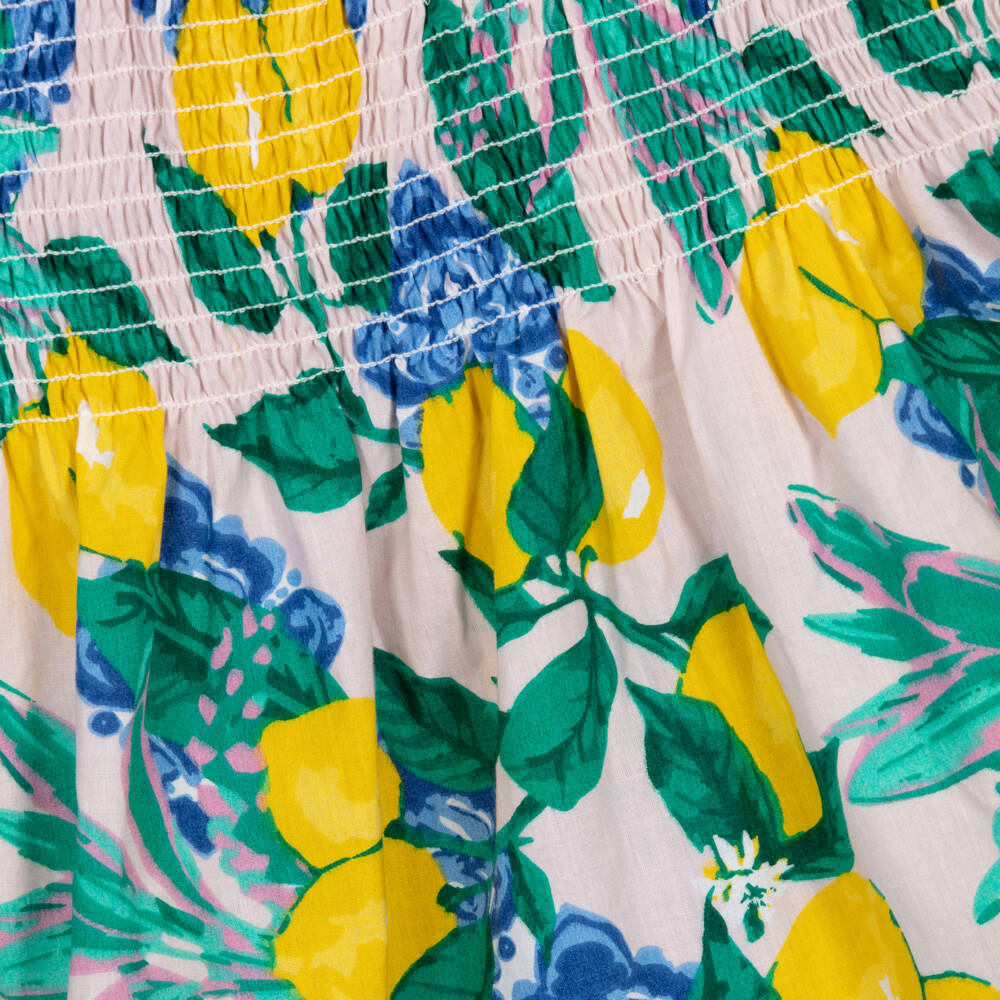 Shade Critters-Girls Blue & Yellow Lemon Print Dress | Childrensalon