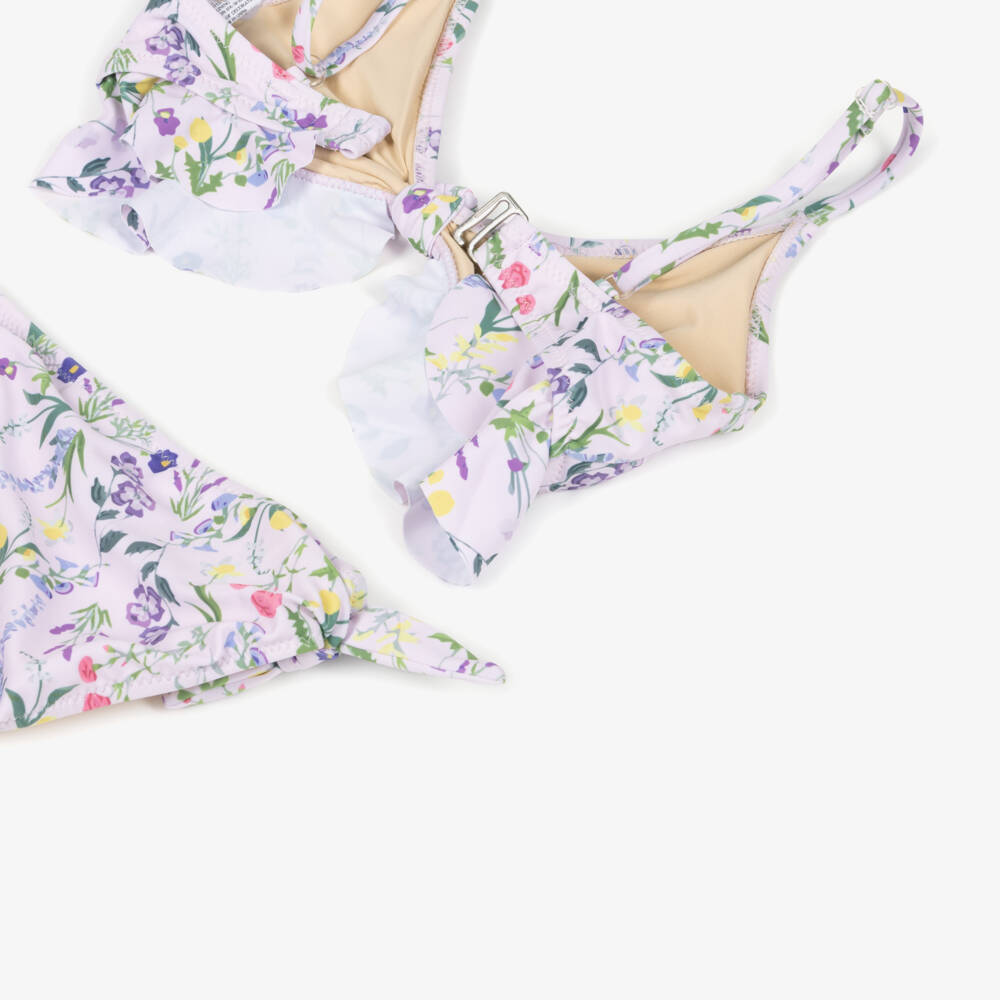 Shade Critters-بيكيني بطبعة ورود لون ليلكي للبنات (UPF50+) | Childrensalon