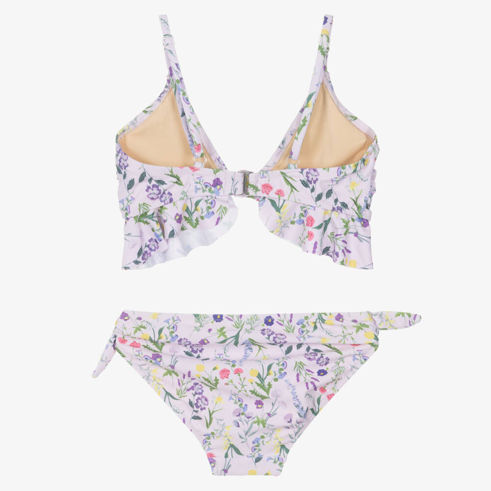 Shade Critters-بيكيني بطبعة ورود لون ليلكي للبنات (UPF50+) | Childrensalon
