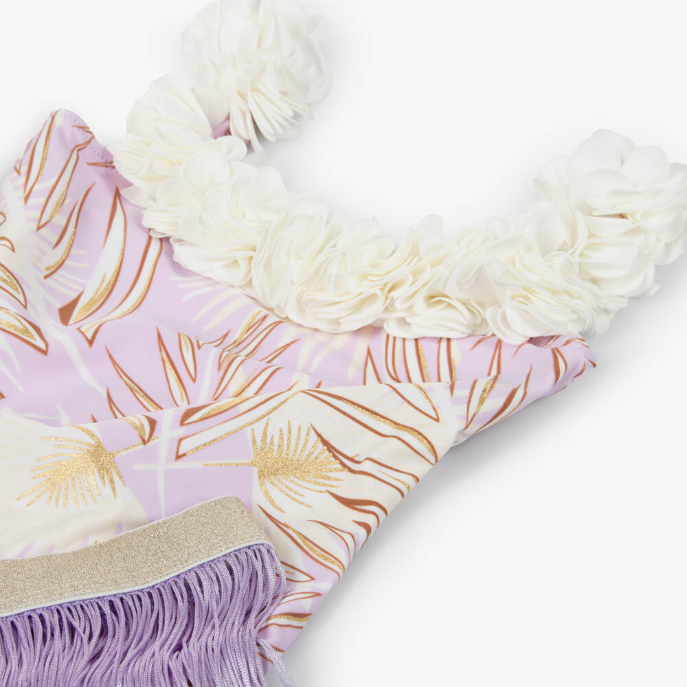 Shade Critters-Купальник и юбка сиреневые для девочек (UPF50+) | Childrensalon