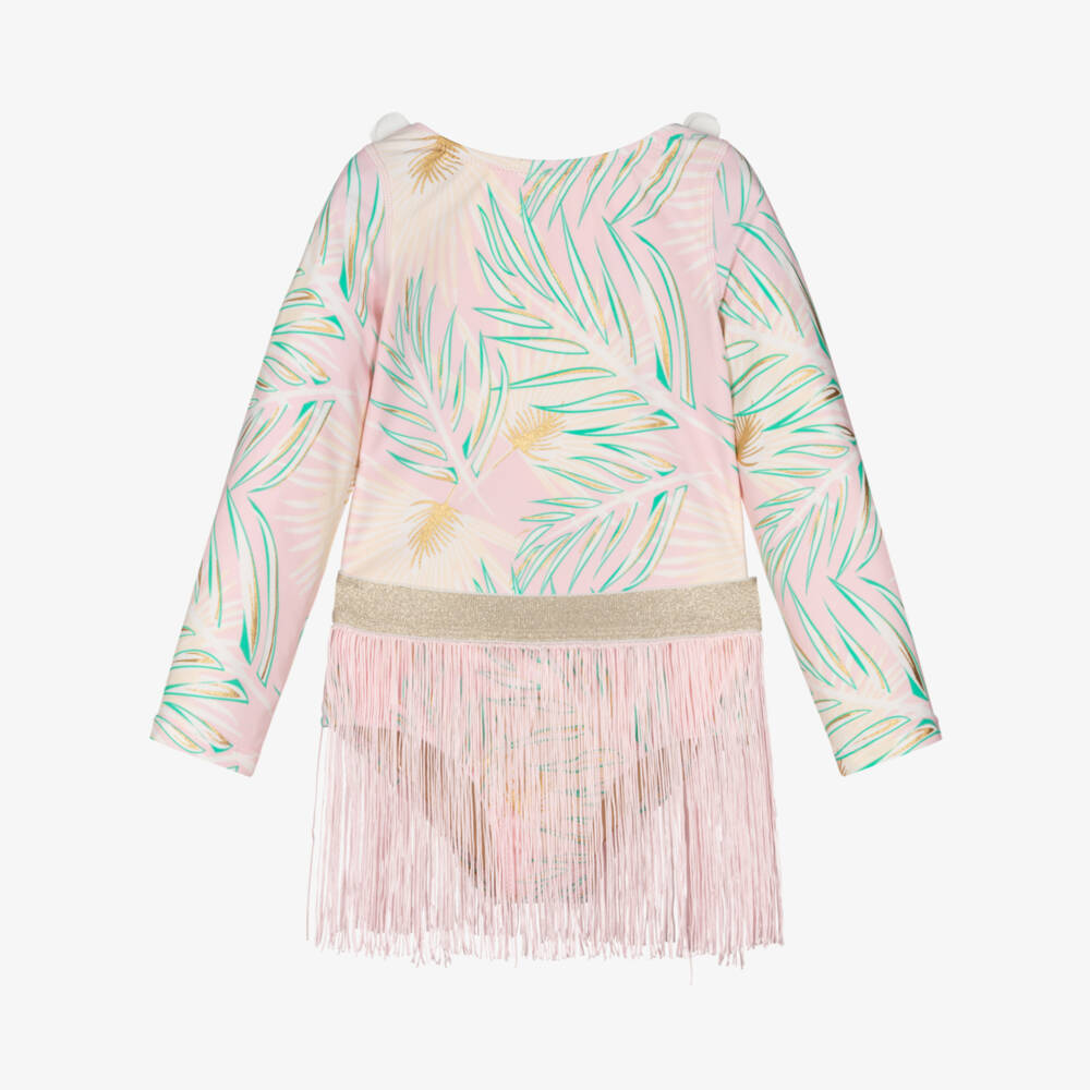 Shade Critters-طقم مايوه وتنورة هولا لون زهري فاتح للبنات (UPF50+) | Childrensalon