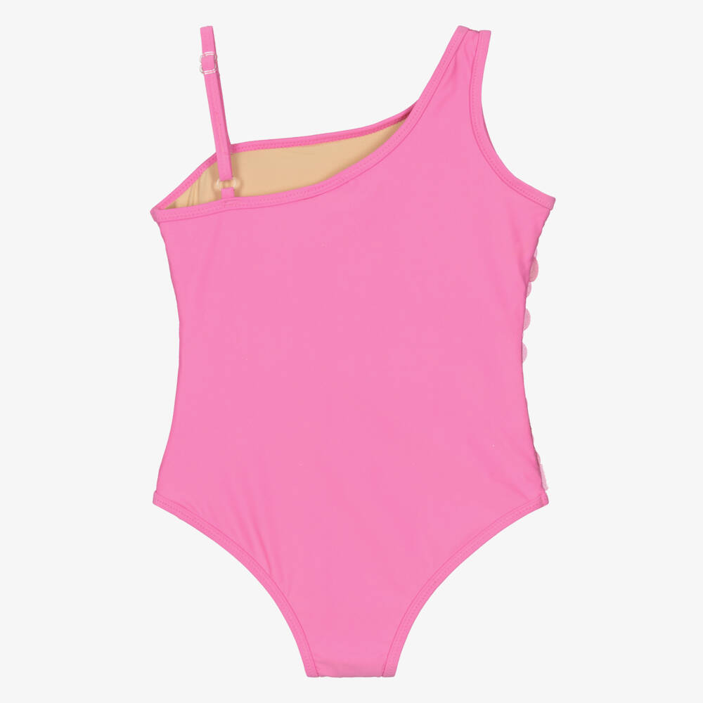 Shade Critters-Girls Pink Shimmering Sequin Swimsuit (UPF50+) | Childrensalon