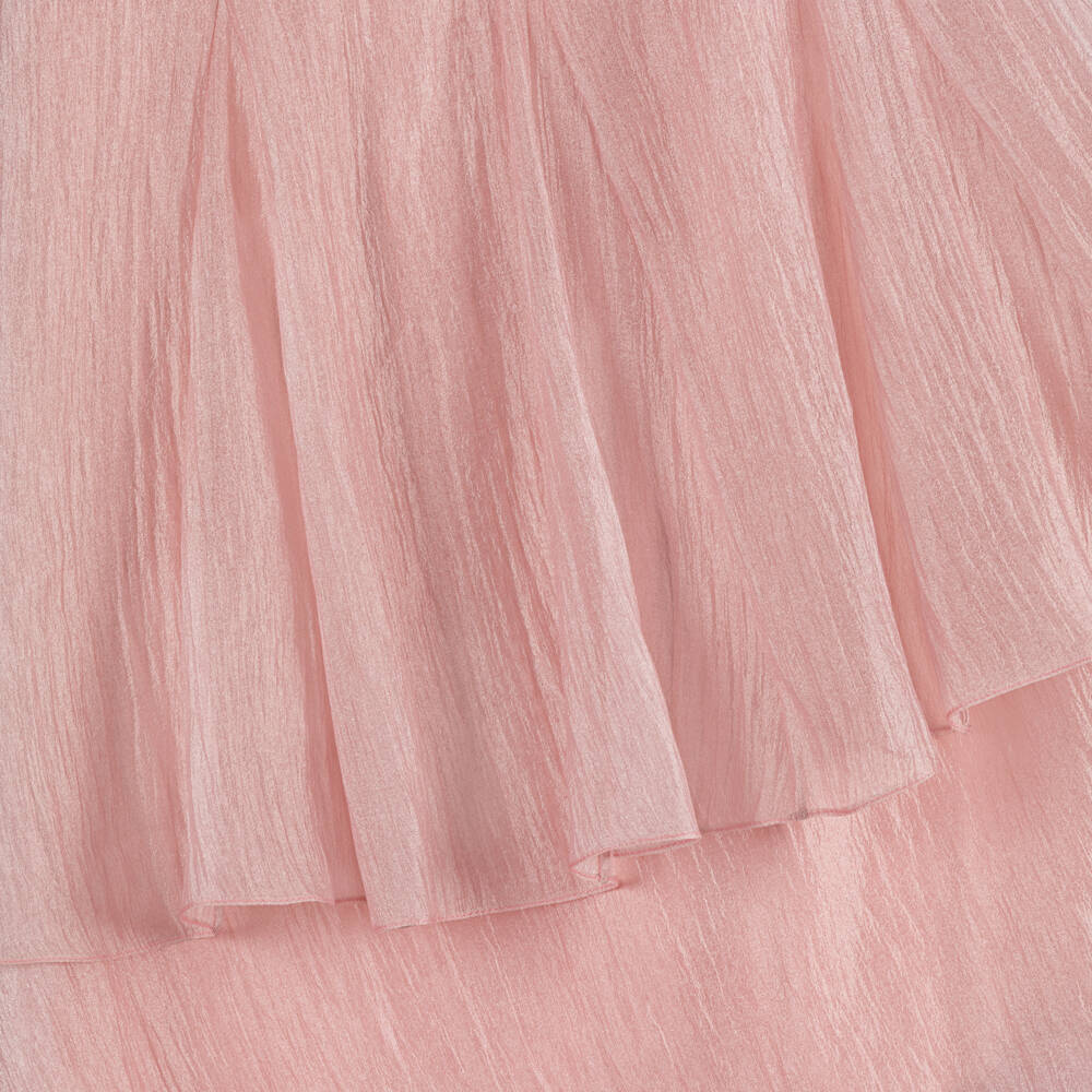 Shatha Essa-Макси юбка розовая из креп шифона для девочек | Childrensalon