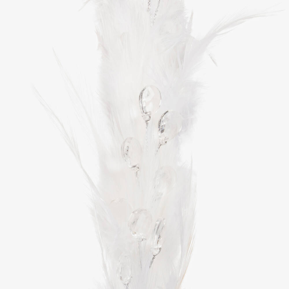 Sienna Likes To Party-Girls White Feather Hairband | Childrensalon